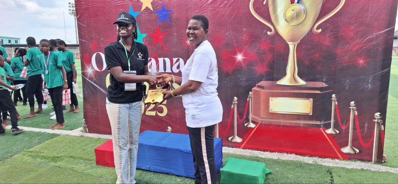 Certificate handover at the Orphanage Games