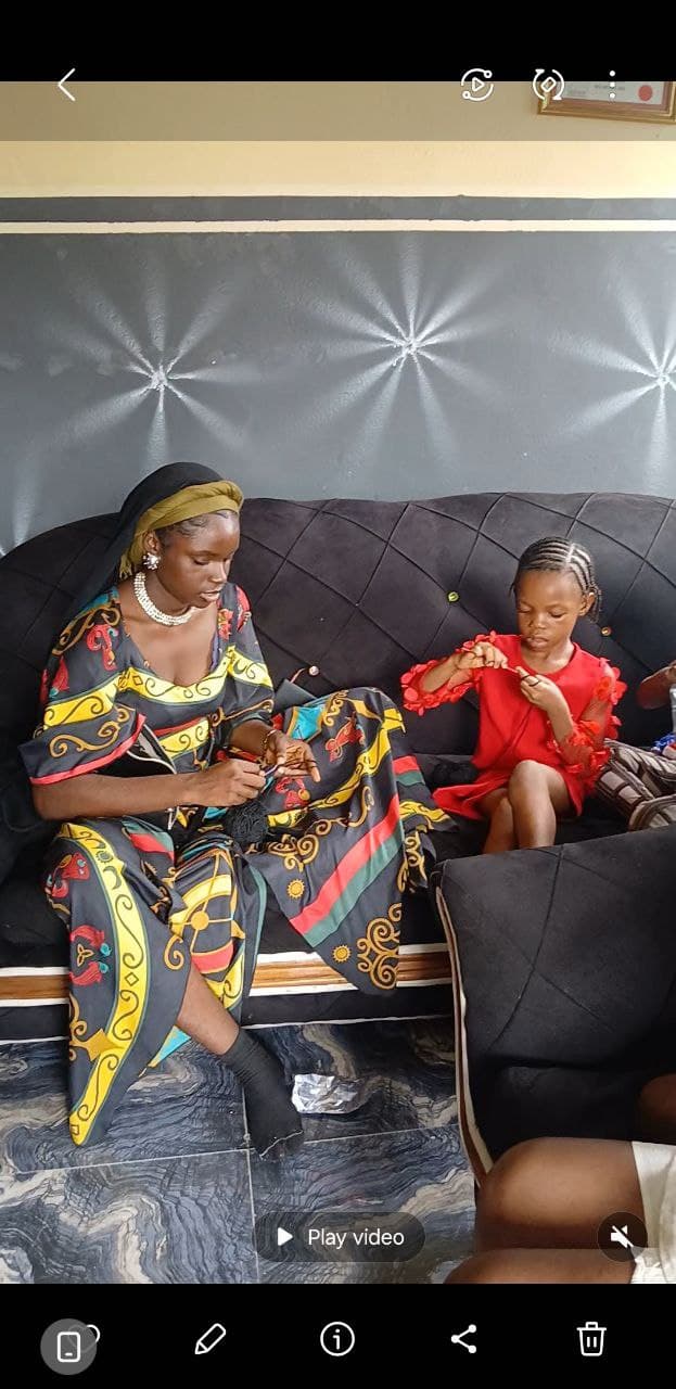 Volunteer mentoring a child